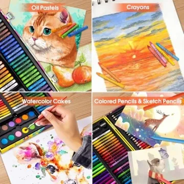 POPYOLA Art Set – 180 Piece Creative Drawing Kit