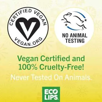 Eco Lips Bee Free Variety Pack Vegan Lip Balm | Candelilla Wax, Cocoa Butter & Coconut Oil Lip Care. Soothe & Moisturize Dry, Chapped Lips - 100% Plastic-Free Plant Pod Packaging - Made in USA