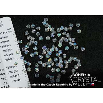 275 pcs Czech Glass Beads Set for Jewelry Making - Crystal AB