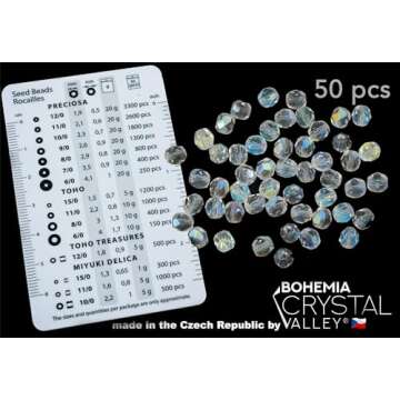 275 pcs Czech Glass Beads Set for Jewelry Making - Crystal AB