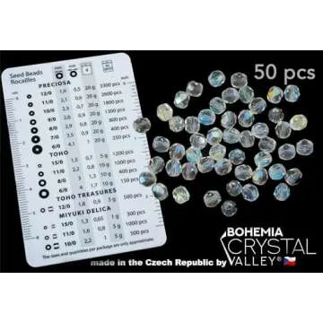 275 pcs Czech Glass Beads Set for Jewelry Making - Crystal AB