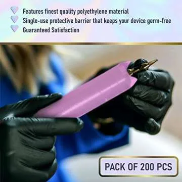 BRAWNA 200 Pcs Pink PMU Pen Covers - Wireless PMU Machine Sleeve - PMU Supplies