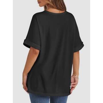 ATHMILE Women's Oversized Casual Workout Shirt - Ultimate Comfort