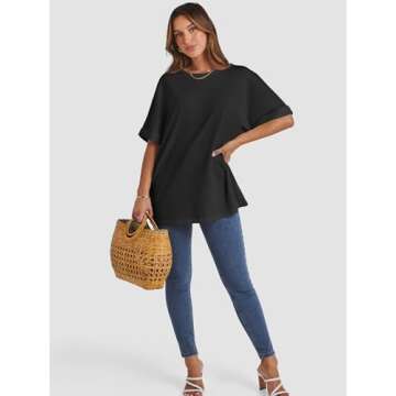 ATHMILE Women's Oversized Casual Workout Shirt - Ultimate Comfort