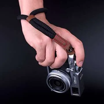 VKO Camera Wrist Strap,Hand Strap lanyard for DSLR SLR Mirrorless Camera Rope Adjustable Safety Strap(Black)