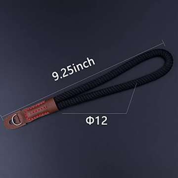 VKO Camera Wrist Strap,Hand Strap lanyard for DSLR SLR Mirrorless Camera Rope Adjustable Safety Strap(Black)