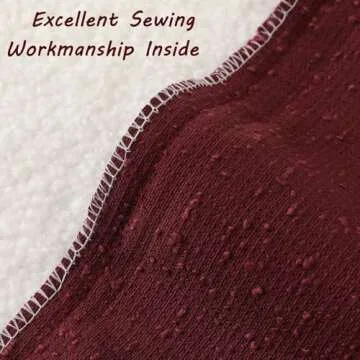 FUTEI Pack of 2 Burgundy Boucle Accent Decorative Throw Pillow Covers,24x24 Inch Soft Solid Textured Euro Pillow Shams,Home Decor for Couch Bed Living Room