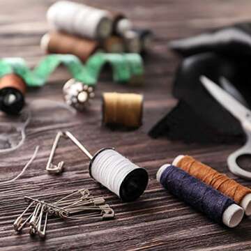 1000Pieces -Safety Pins, 1.1 Inch Safety Pins Clothing Clips Tool 28mm Decorative Safety Pins Assorted, Sewing Accessories Kit.