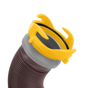 Camco Revolution 10-Foot Camper & RV Sewer Hose Extension- Features Pre-Attached 360-Degree Rotating...