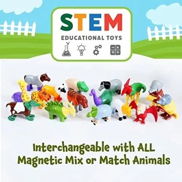 Magnetic Mix or Match Farm Animals Play Set for Kids