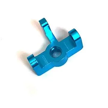 DEVMO 2pak RC Hub Carrier, RC Metal Steering Hub Carrier Knuckle Left/Right Compatible with W-ltoys 1/14 144001 RC Car(Blue)