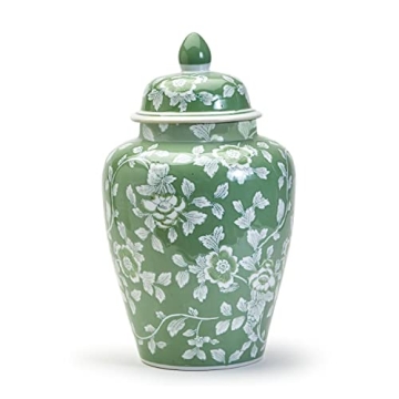 Two's Countryside Hand-Painted Temple Jar for Elegant Homes