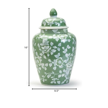 Two's Countryside Hand-Painted Temple Jar for Elegant Homes