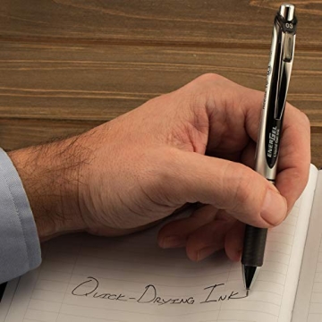 Pentel EnerGel RTX Retractable Gel Pens, 0.3mm, Black Ink