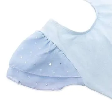 EQSJIU Blue Ballet Leotards for Girls 5t 5-6x Size 5-6 6-7 Years Old Dance Dress Skirted Leotard Bodysuits Purple Toddler Ballet Outfit