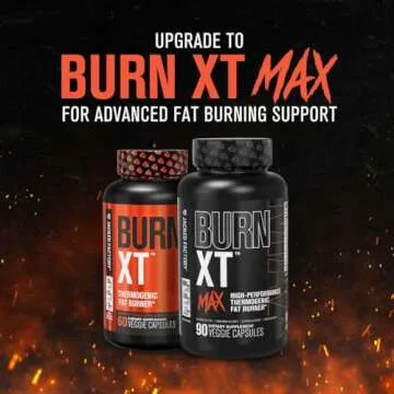 Jacked Factory Burn-XT for Men & Women - Improve Focus & Increase Energy - Premium Acetyl L-Carnitine, Green Tea Extract, Capsimax Cayenne Pepper, & More - 30 Natural Veggie Pills