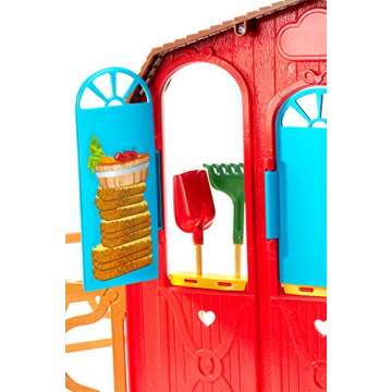 ​Barbie Sweet Orchard Farm Barn Playset with Barbie and Ken Dolls for 3 to 8 Year Olds