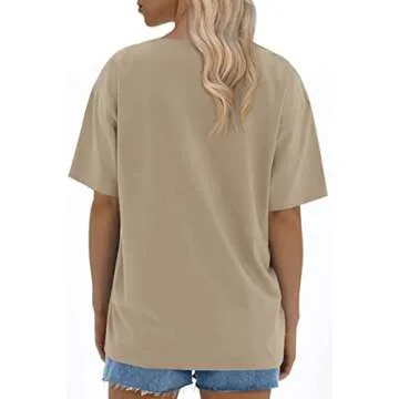 ATHMILE Women's Trendy Oversized Casual T Shirts