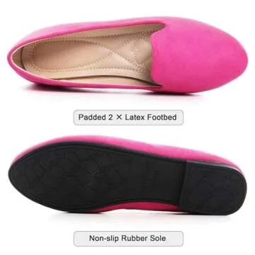 SAILING LU Women Round Toe Flats Comfortable Shoes
