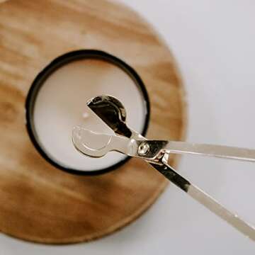 Sweet Water Decor Candle Care Kit | Golden Candle Accessory Set Includes Wick Trimmer, Wick Dipper, and Bell Snuffer Tools with Drawstring Bag for Candle Lovers (Gold)