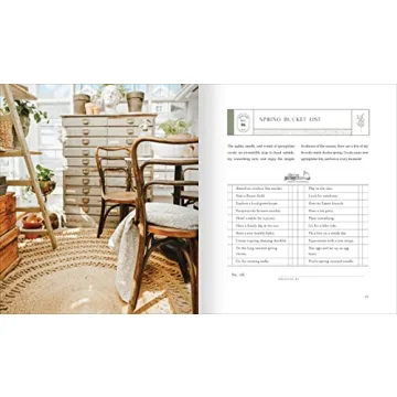 Cozy White Cottage Seasons Book for Home Decor Lovers