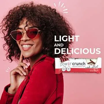 Power Crunch Protein Wafer Bars - Delicious Red Velvet Snack