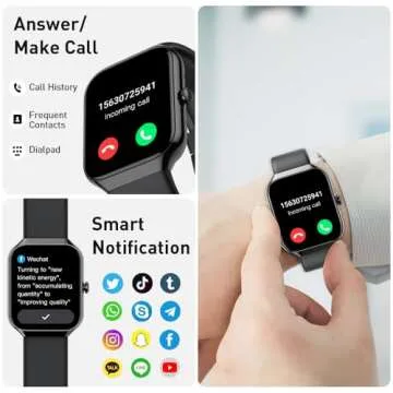 2025 Smartwatch with Bluetooth Call and Fitness Tracking Features