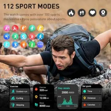 2025 Smartwatch with Bluetooth Call and Fitness Tracking Features