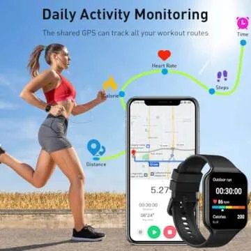 2025 Smartwatch with Bluetooth Call and Fitness Tracking Features