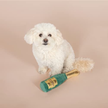 Fringe Studio Dog Toy - Plush Champagne Bottle for Dogs