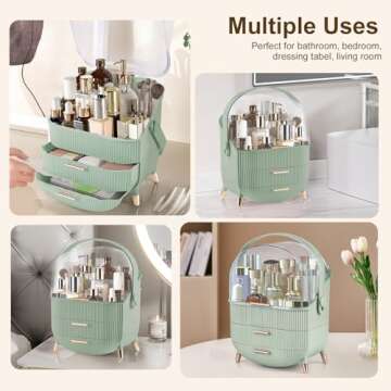 Elegant Makeup Organizer for Skincare & Cosmetics Storage