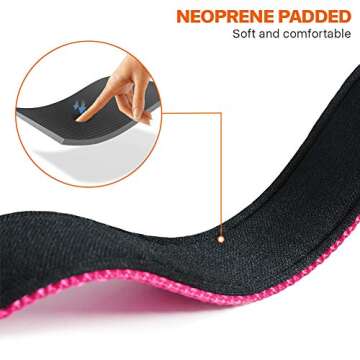 Taglory Reflective Dog Collar with Safety Locking Buckle, Adjustable Nylon Pet Collars for Small Dogs Female Male, 3/4 inch Wide, S, Hot Pink