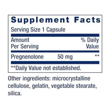 Life Extension Pregnenolone for Hormonal Balance and Memory