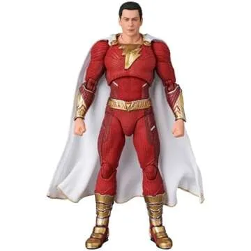 MEDICOM TOY MAFEX Shazam! (Fury of The Gods Ver.) with Sturdy Protective Clear Case for Shipping. Ja...