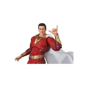 MEDICOM TOY MAFEX Shazam! (Fury of The Gods Ver.) with Sturdy Protective Clear Case for Shipping. Japan Import. 2025/09 Release