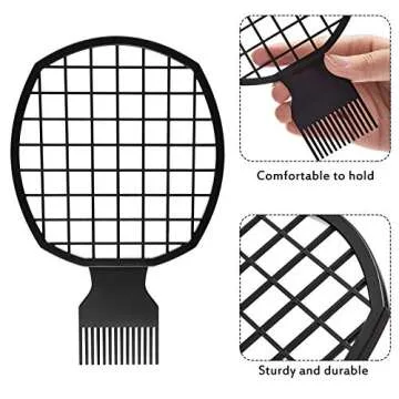 3 Twist Natural Hair Combs Set for Effortless Styling