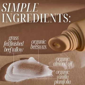 Amallow Natural Tallow Lip Balm Vanilla Dream Organic Hydration