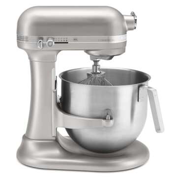KitchenAid KSM8990NP 8-Quart Commercial Countertop Mixer, 10-Speed, Gear-Driven, Nickel Pearl