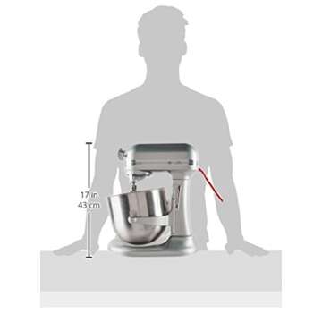 KitchenAid KSM8990NP 8-Quart Commercial Countertop Mixer, 10-Speed, Gear-Driven, Nickel Pearl