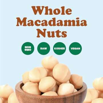 Food to Live Macadamia Nuts - Raw, Non-GMO, Vegan Snack