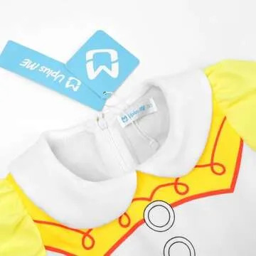 Uplus ME Cowgirl Costume Girls Cowgirl Dress Jessie Costume Halloween Birthday Party Princess Dress Up Outfit with Red Cowgirl Hat (3-4T/110)