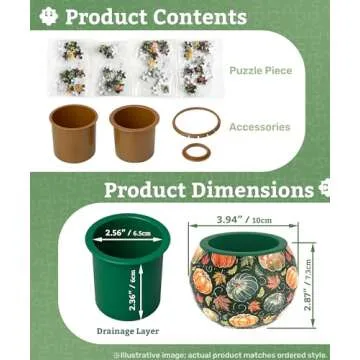 Creative PieceRelax 3D Puzzle Flowerpot for Indoor Plants