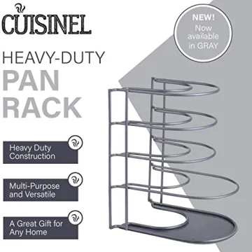 Cuisinel Heavy Duty Pot Organizer Rack for All Cookware