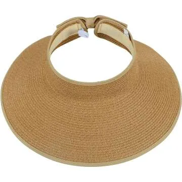 Simplicity Women's UPF 50+ Wide Brim Straw Sun Hat