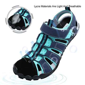 JIASUQI Aqua Socks for Water Activities in Blue Color