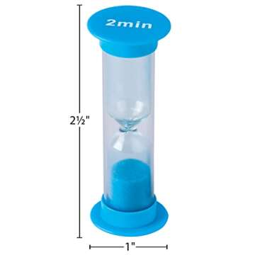 Mini Sand Timers 4-Pack for Classroom Activities