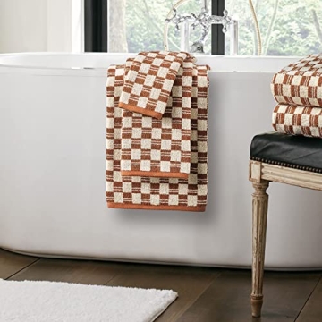 Nate Berkus 100% Cotton Geometric Towel Set | 4-Piece