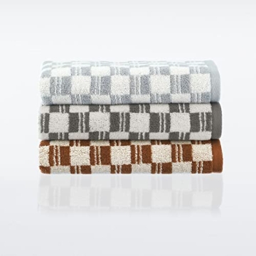 Nate Berkus 100% Cotton Geometric Towel Set | 4-Piece