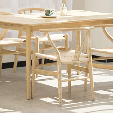 Tomile Wishbone Chair - Mid-Century Design, Solid Wood