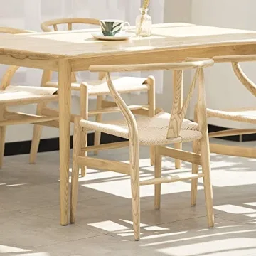 Tomile Wishbone Chair - Mid-Century Design, Solid Wood